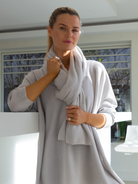 Cashmere By Kate Knitwear One Size Cashmere By Kate Travel Wrap In Maison Grey
