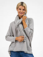 Cashmere By Kate Knitwear One Size Cashmere By Kate Travel Wrap In Maison Grey
