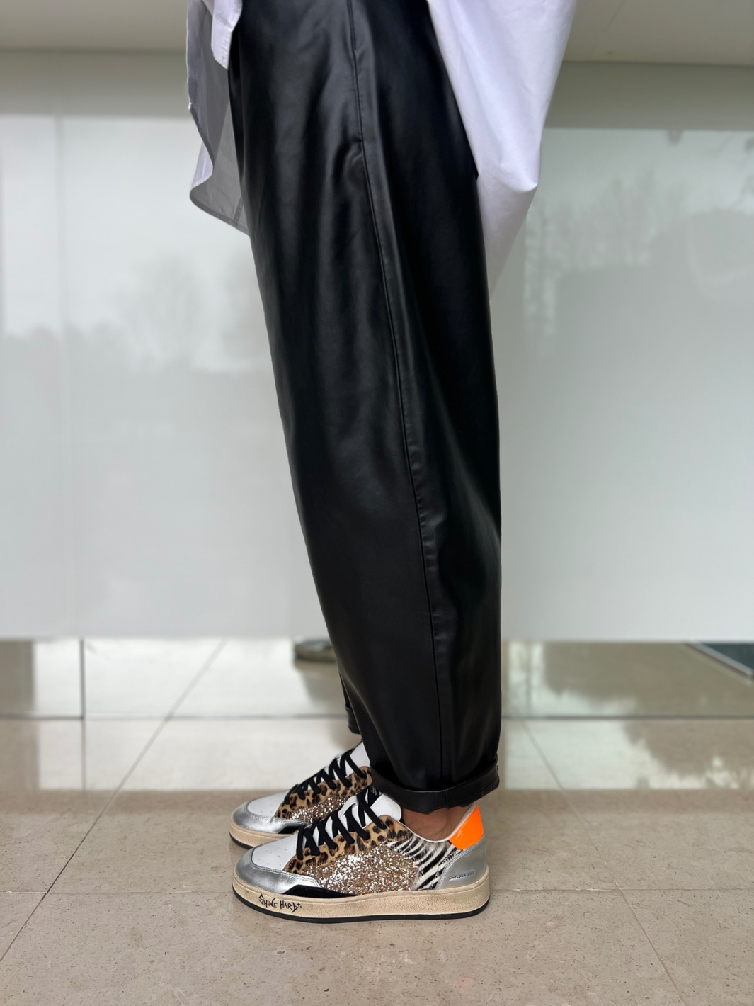 Crime London Footwear Chelsea Jungle Fever Crime Sneaker runner runners spring summer winter autumn diffusion by Kate orange print laces black