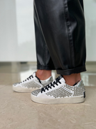 Crime London Footwear Studded Distressed Camden Punk Crime Sneakers