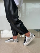 Crime London Footwear Studded Distressed Camden Punk Crime Sneakers