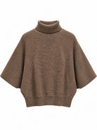 Diffusion by Kate Cape Pure Wool Cape in Chocolate Brown