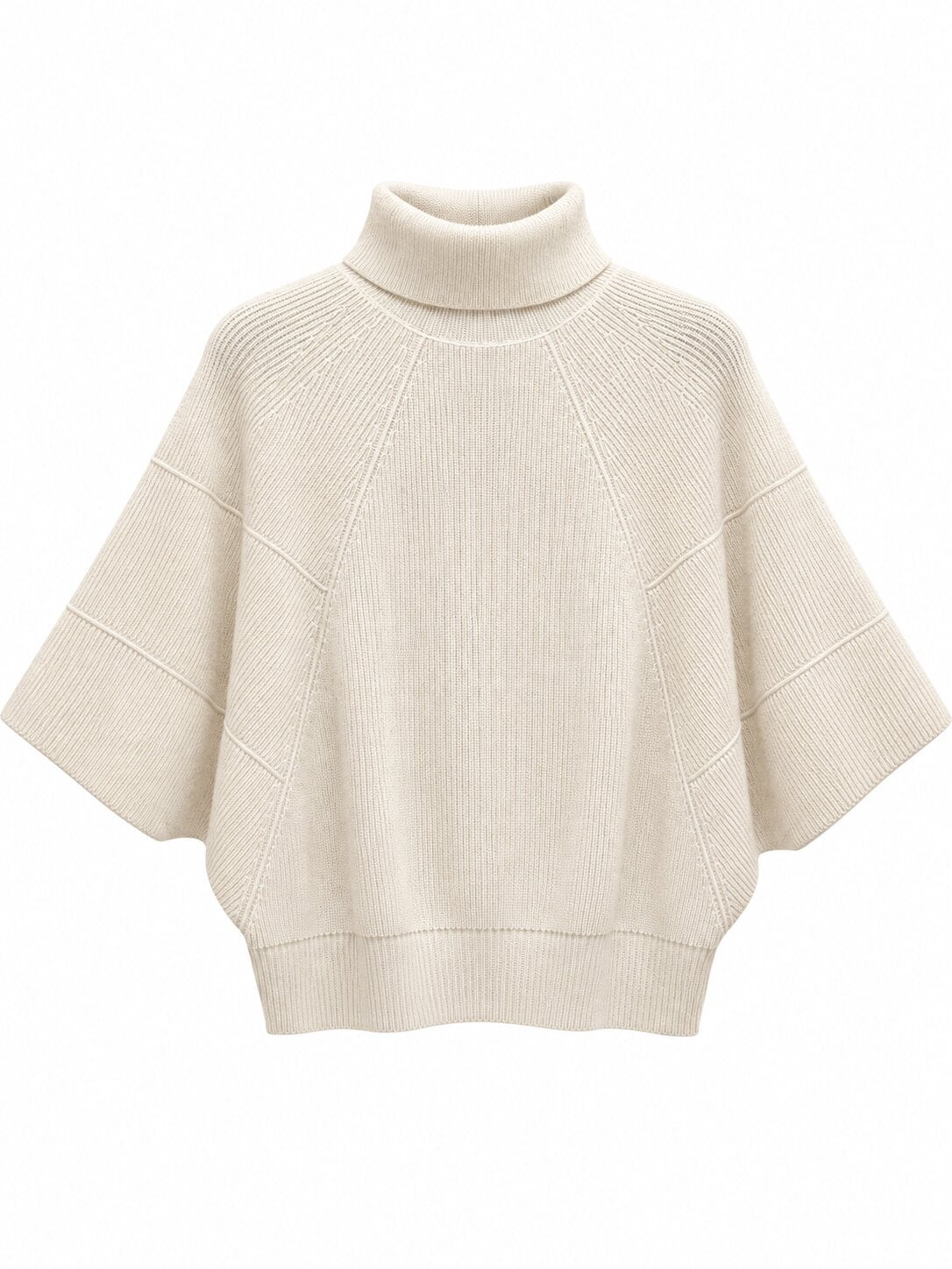 Diffusion by Kate Cape Pure Wool Cape in Winter White