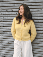 Diffusion by Kate Cardigan One Size Sophie Mohair Cardigan in Buttercup Yellow