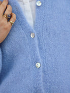 Diffusion by Kate Cardigan One Size Sophie Mohair Cardigan in Sky Blue