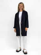 Diffusion By Kate Coat Car Coat In Navy From Diffusion By Kate