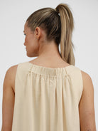 Diffusion by Kate Dress One Size Robin Linen Mix Dress in Vanilla