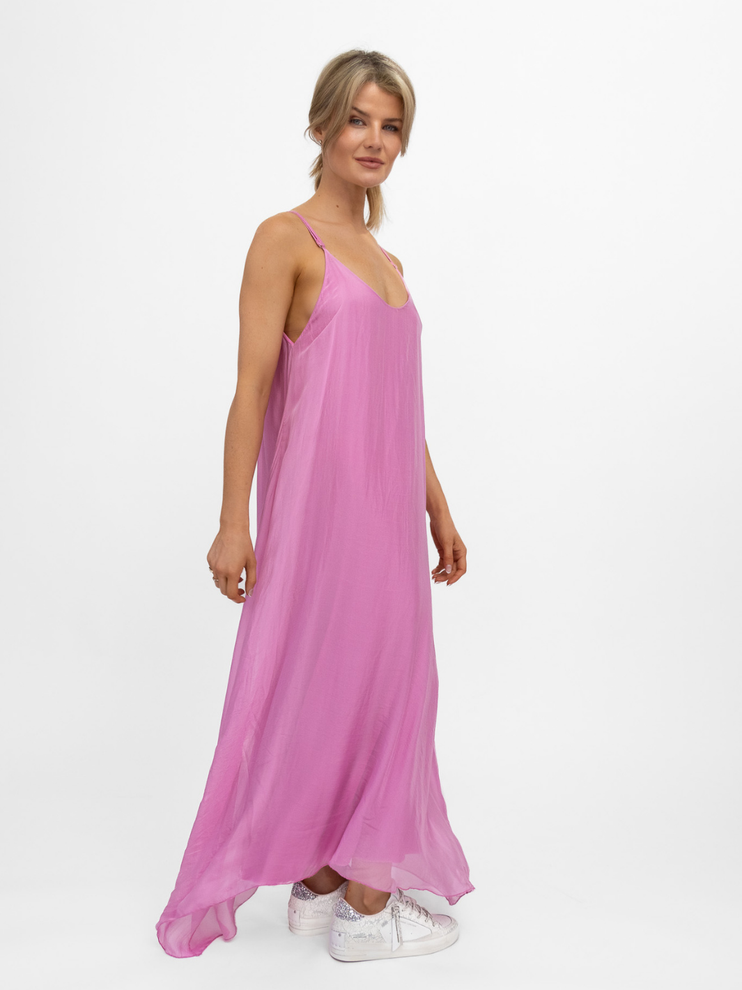 Diffusion By Kate Dress One Size Sophie Dress In Magenta Pink
