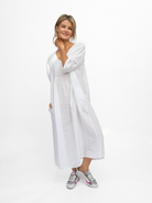 Diffusion By Kate Dress One Size Wendy Linen Dress In White