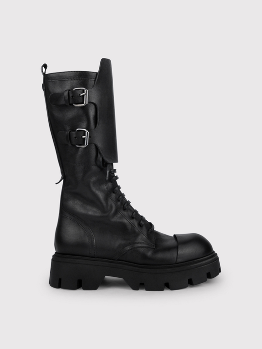 Diffusion By Kate Footwear Biker Boot Oporto In Black
