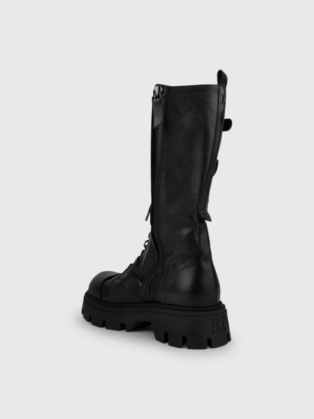 Diffusion By Kate Footwear Biker Boot Oporto In Black