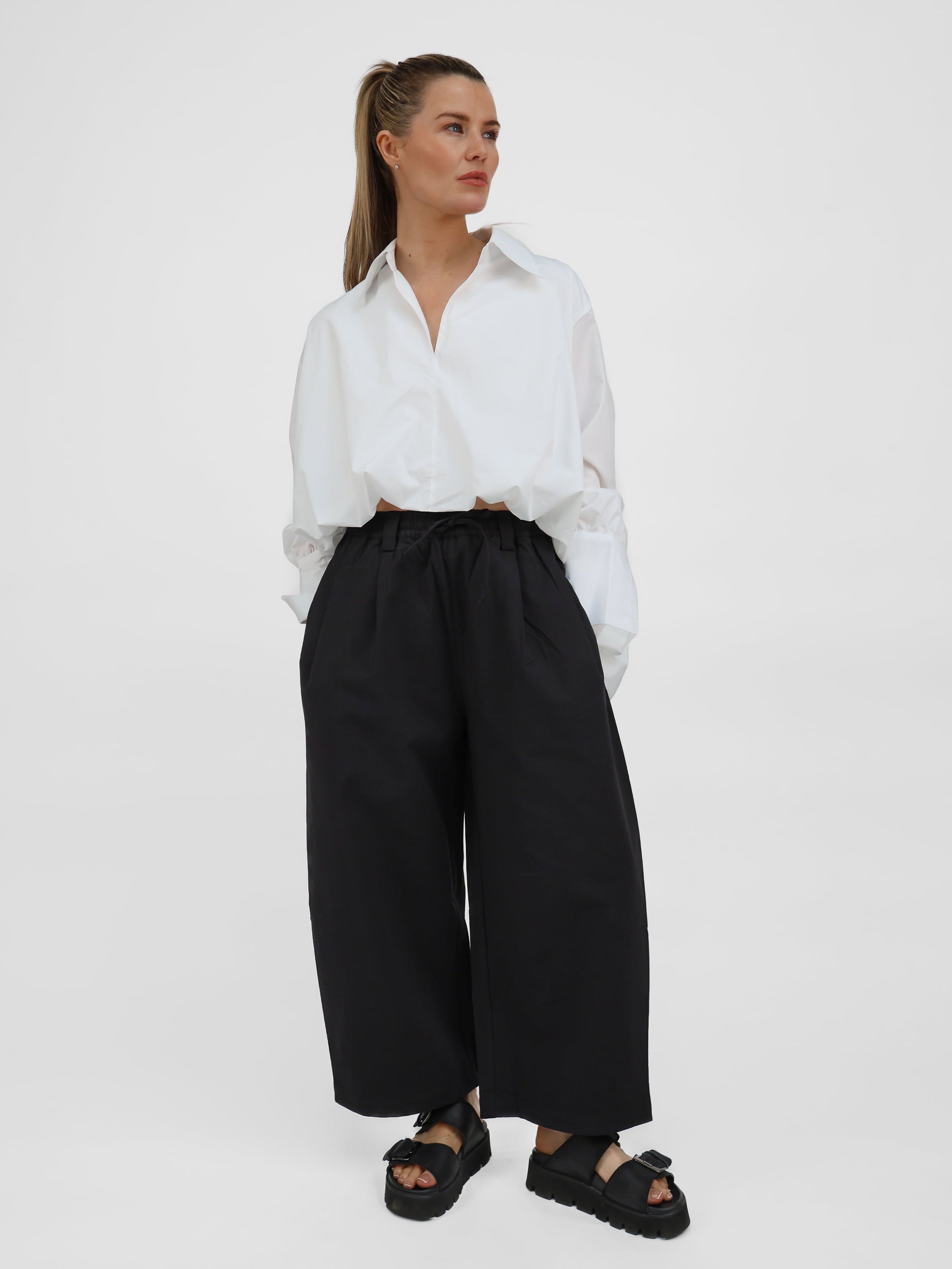 Diffusion by Kate Pants Tokyo Cotton Pants in Black