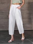 Diffusion by Kate Pure Linen Pants in White