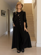 Diffusion by Kate Shirt One Size Chloe Linen Shirt In Black