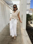 Diffusion by Kate Shirts One Size Mia Cotton Shirt in Sand