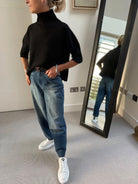 Diffusion by Kate Sweater One Size Josep Classic Sweater in Black