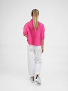 Diffusion by Kate Sweater One Size Josep Classic Sweater In Fuchsia Pink