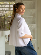 Diffusion by Kate Sweater One Size Josep Classic Sweater in Winter White