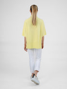Diffusion by Kate Sweater One Size Josep Dip Back Sweater In Lemon