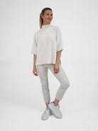 Diffusion by Kate Sweater One Size Josep Dip Back Sweater in Soft Cream
