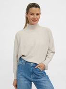 Diffusion by Kate Sweater One Size Josep Long Sleeve Sweater in Sand