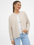 Diffusion by Kate Sweater One Size Pippa Cardigan in Sand