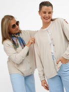 Diffusion by Kate Sweater One Size Pippa Cardigan in Sand