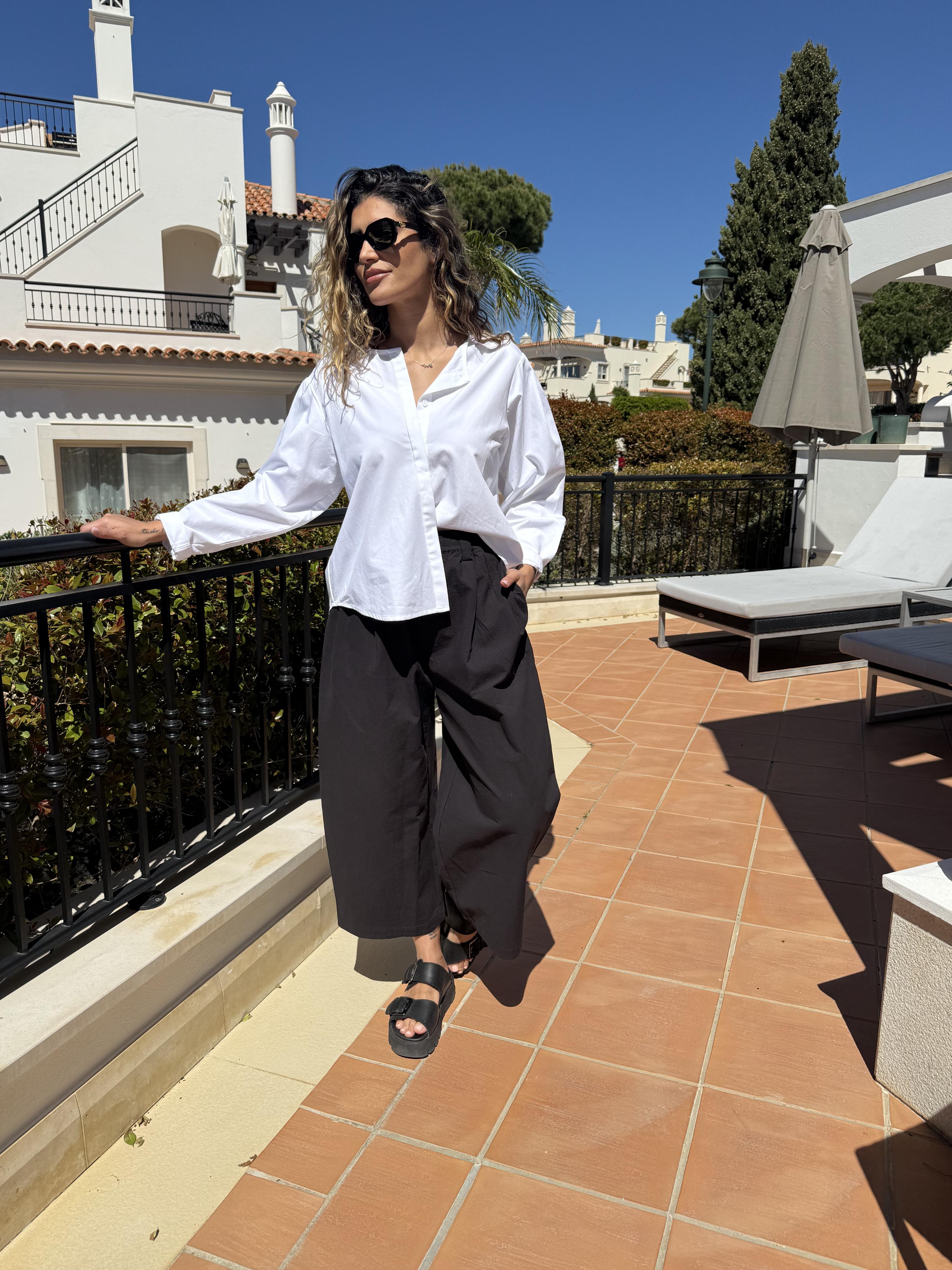 Diffusion by Kate One Size Tokyo Cotton Pants in Black