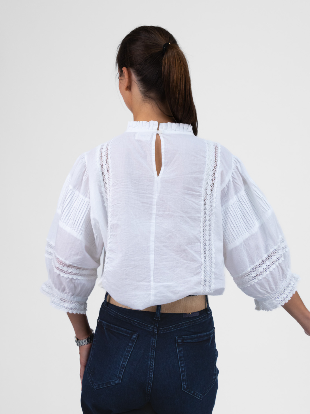 Diffusion By Kate Top Angela Cotton Top In White