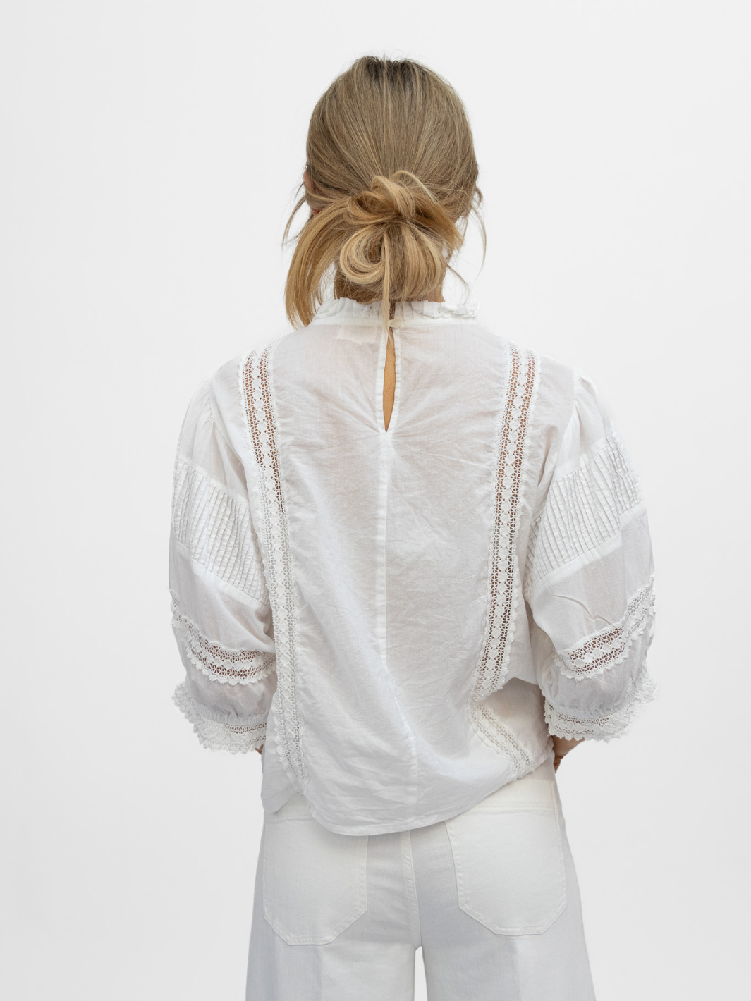Diffusion By Kate Top Angela Cotton Top In White