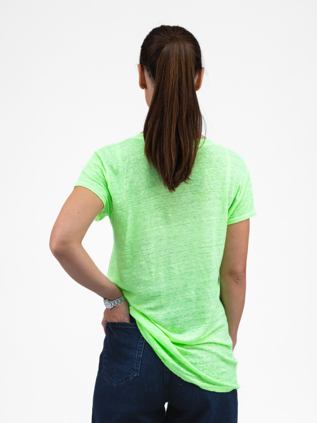 Diffusion By Kate Top One Size Kate Tee In Neon Lime Green