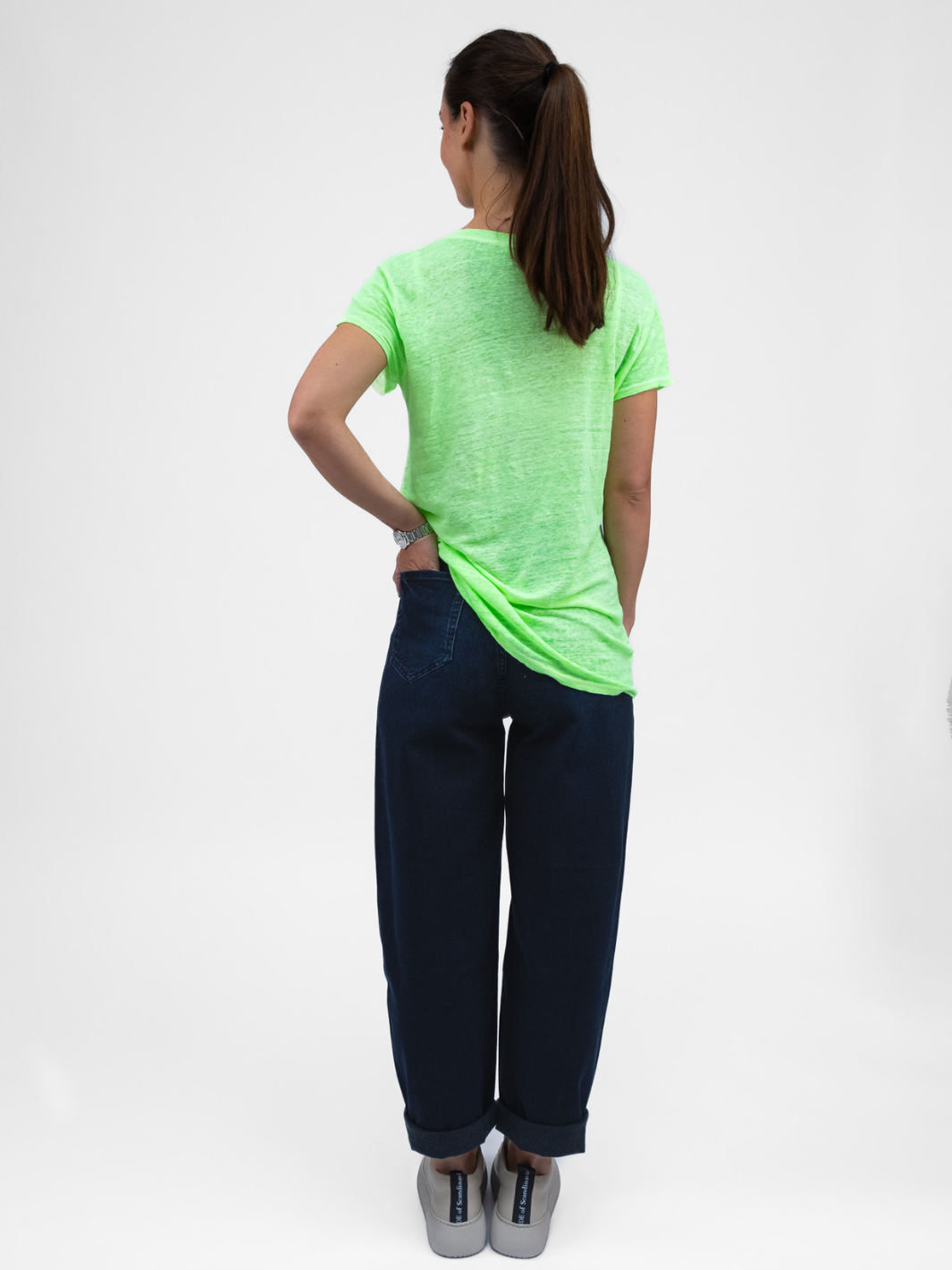 Diffusion By Kate Top One Size Kate Tee In Neon Lime Green