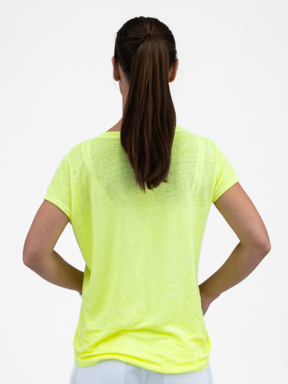 Diffusion By Kate Top One Size Kate Tee In Neon Yellow