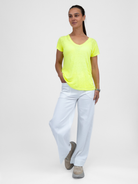 Diffusion By Kate Top One Size Kate Tee In Neon Yellow