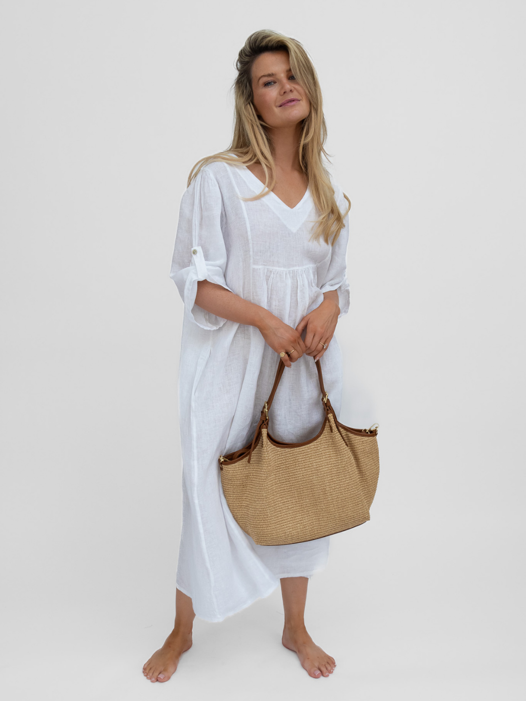 Diffusion.ie Bags One Size Bologna Raffia Slouchy Shoulder Bag