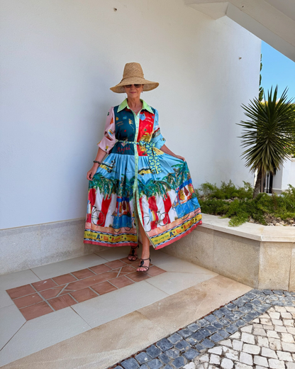 Diffusion.ie Dresses One Size Carnival Dress in Bold Brights