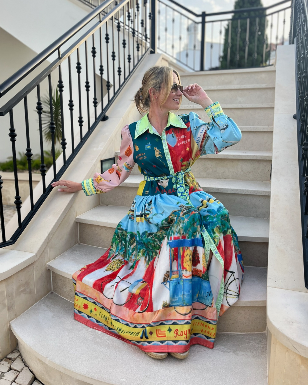Diffusion.ie Dresses One Size Carnival Dress in Bold Brights