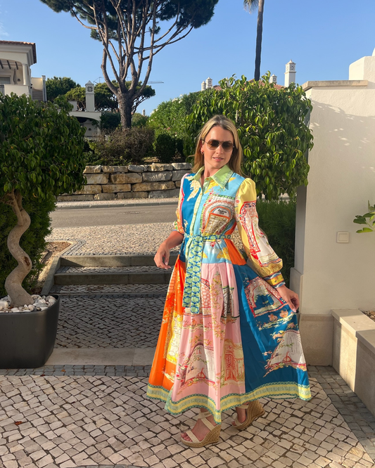 Diffusion.ie Dresses One Size Carnival Dress in Soft Pastel
