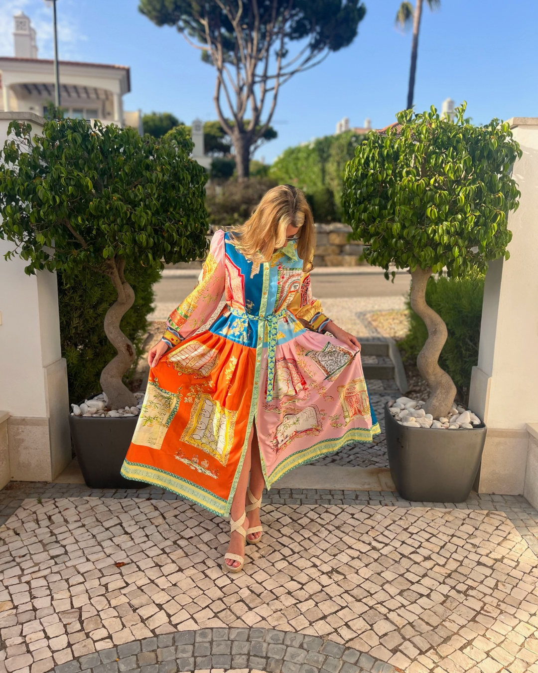 Diffusion.ie Dresses One Size Carnival Dress in Soft Pastel