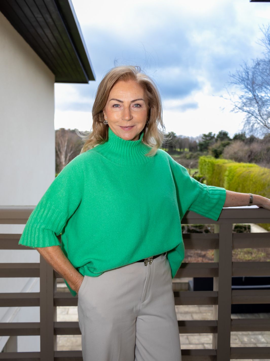 DIFFUSION.ie Josep Mid-Length Sweater in Apple Green