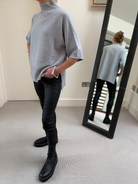 Diffusion.ie Knitwear One Size Josep Long Length Jumper In Soft Grey