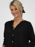 Diffusion.ie Knitwear One Size Sara Cardigan in Black