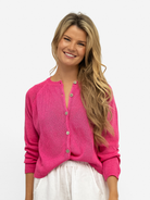 Diffusion.ie Knitwear One Size Sara Cardigan in Fuchsia