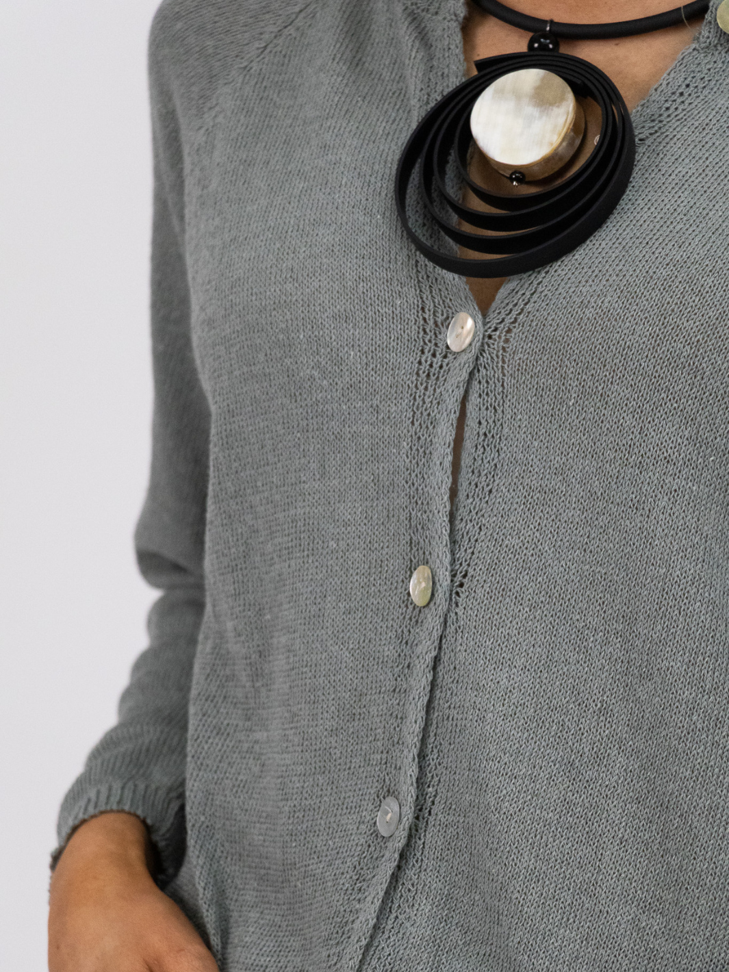 Diffusion.ie Knitwear One Size Sara Cardigan in Khaki