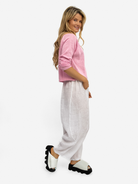Diffusion.ie Knitwear One Size Sara Cardigan in Petal Pink