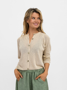Diffusion.ie Knitwear One Size Sara Cardigan in Sand