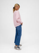 DIFFUSION.ie Knitwear One size Sienna V-Neck Jumper in Baby Pink