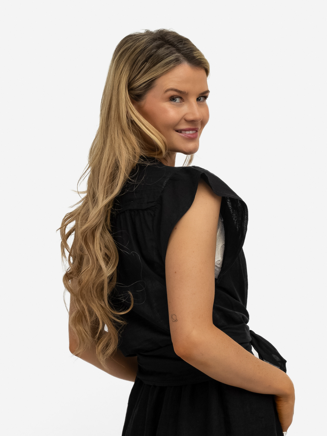 Diffusion.ie Shirts One Size Mia Cotton Shirt in Black