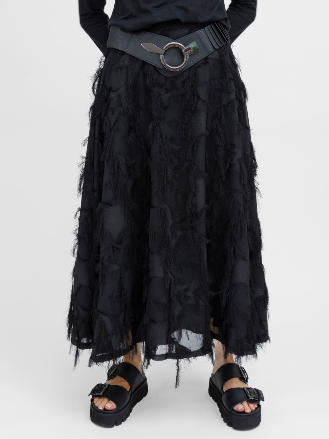 Diffusion.ie Skirt Theatre Feather Skirt in Black