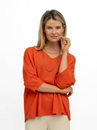 Diffusion.ie Sweater One Size Livia Sweater in Burnt Orange